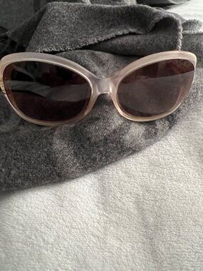 Fendi Cat-Eye Sunglasses - Translucent Pink Frames with Brown Lenses